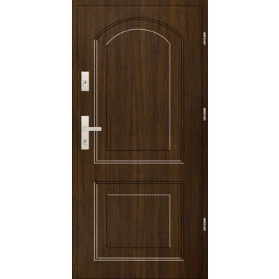 Drzwi antywłamaniowe zewnętrzne T02 55 mm RC2 - RC4 - Dąb bagienny